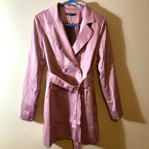 Nasty Gal Mauve Blazer Dress Size 8 NWT